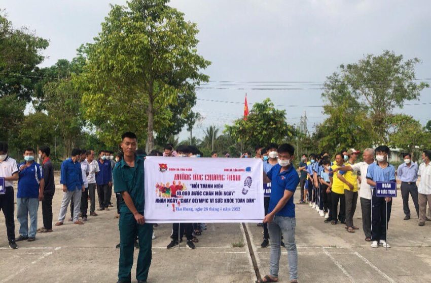  Huyện Đoàn phát động chương trình “Mỗi thanh niên 10.000 bước chân mỗi ngày” nhân dịp “Ngày chạy Olympic vì sức khỏe toàn dân”