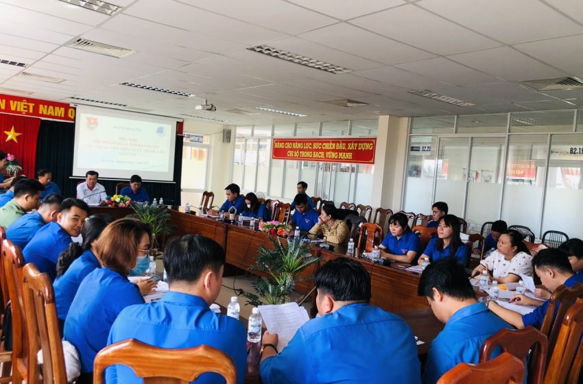  Bình Tân đối thoại giữa lãnh đạo huyện với thanh niên theo Luật Thanh niên năm 2023