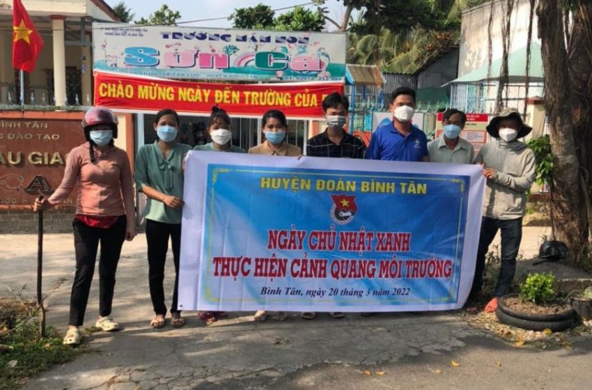  Bình Tân tổ chức thực hiện phong trào Ngày “Chủ nhật xanh” đợt 1 năm 2022