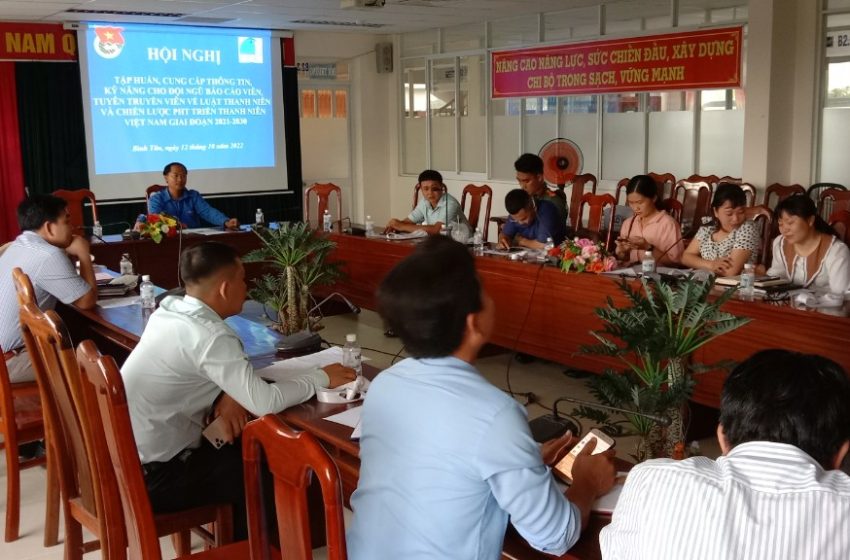  Bình Tân tổ chức tập huấn cung cấp thông tin, kỹ năng cho đội ngũ báo cáo viên, tuyên truyền viên năm 2022