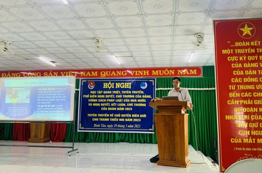  Bình Tân tổ chức tuyên truyền biên giới năm 2023