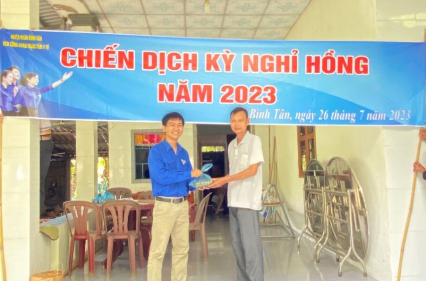  Hội LHTN huyện Bình Tân tổ chức khám chữa bệnh, tư vấn sức khỏe và cấp phát thuốc miễn phí cho gia đình chính sách năm 2023