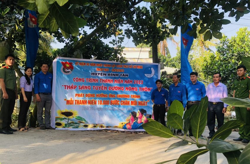  Bình Tân tổ chức thực hiện công trình thanh niên năm 2023