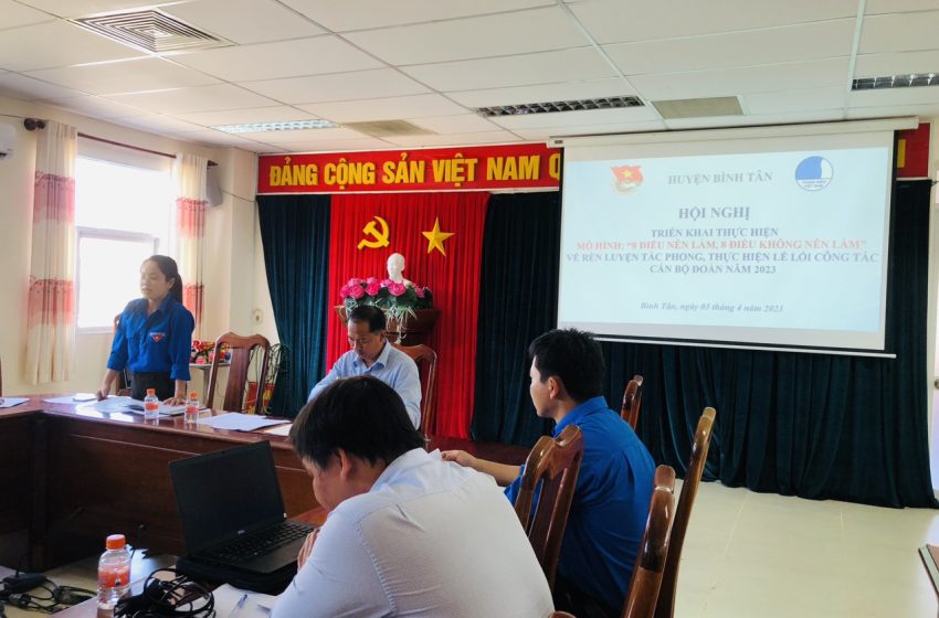  Bình Tân: Thực hiện mô hình “8 điều nên làm và 8 điều không nên làm”