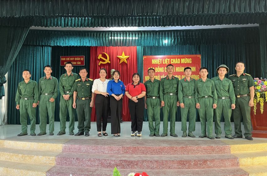 Huyện Đoàn Bình Tân phối hợp với Ban Chỉ huy Quân sự huyện Bình Tân tổ chức Lễ đón Thanh niên hoàn thành nghĩa vụ quân sự trở về địa phương năm 2024